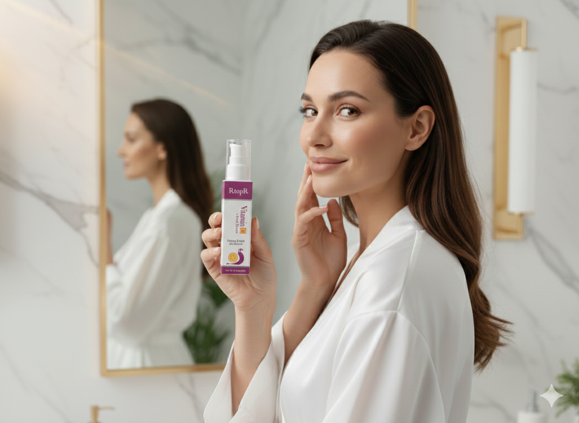 ✨ Sérum Vitamine C & Escargot – Éclat, Anti-Taches & Hydratation Intense